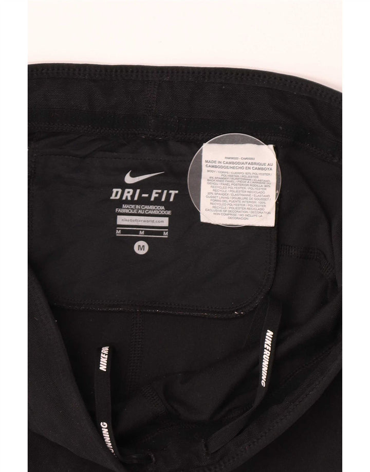 Nike Leggings Dri Fit para mujer UK 12 Mediano Negro Poliéster