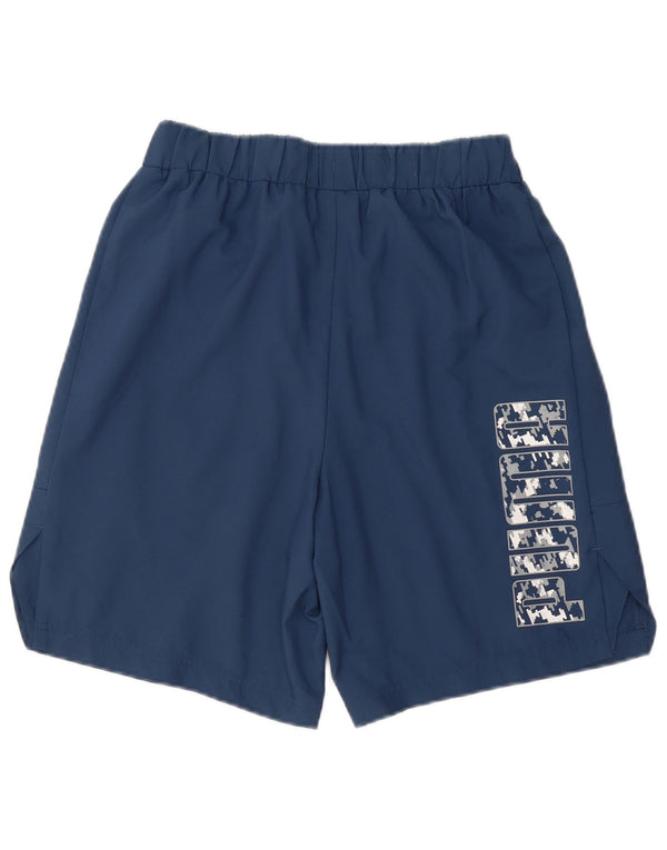 Puma Mens Graphic Sport Shorts Small Azul Marino Poliéster