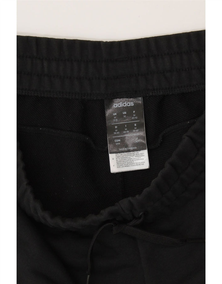 ADIDAS Pantalones cortos deportivos gráficos para mujer Reino Unido 12/14 Mediano Negro Algodón