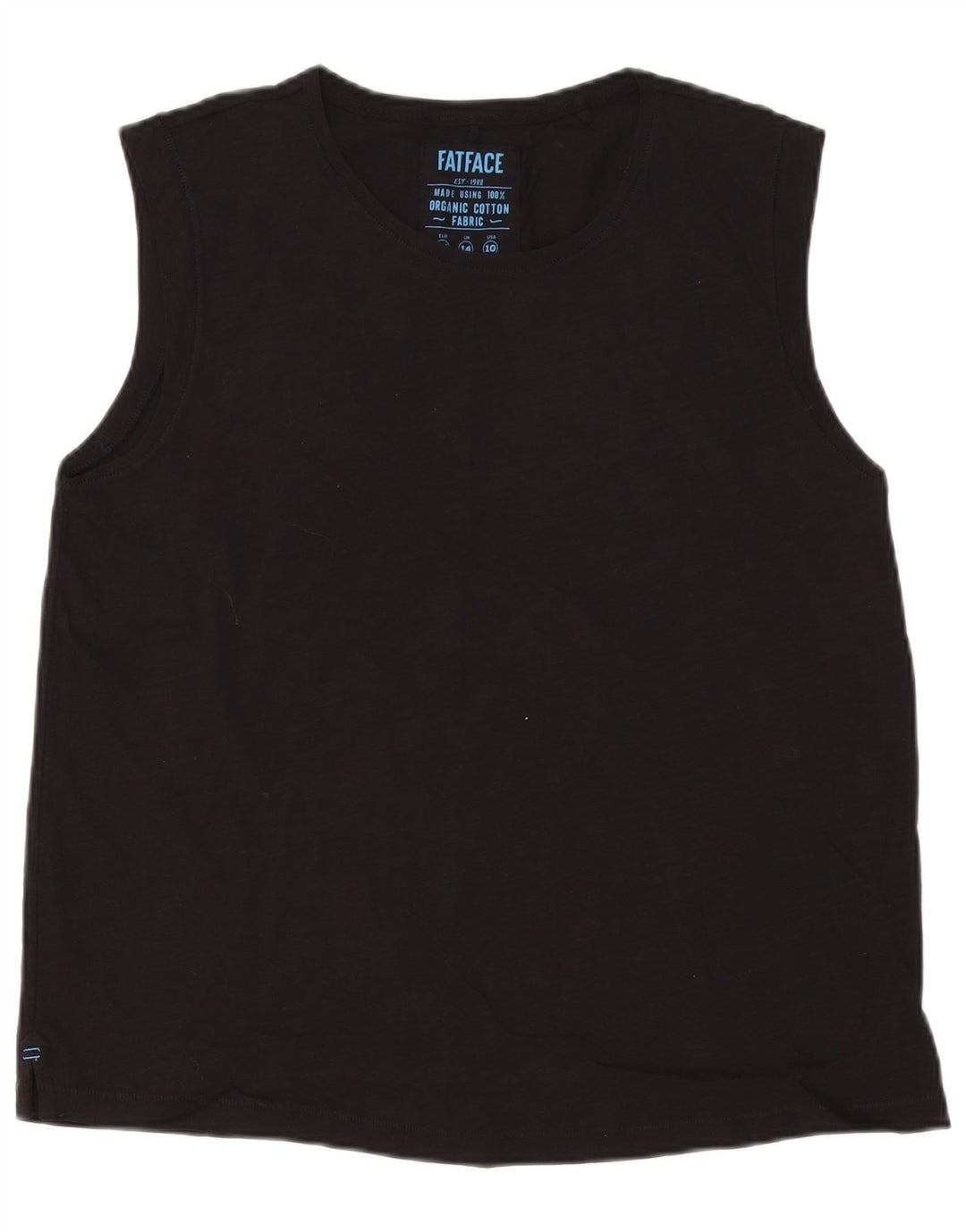Camiseta sin mangas para mujer Fat Face UK 44 Grande Algodón negro