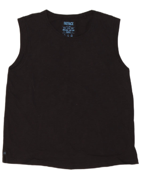 Camiseta sin mangas para mujer Fat Face UK 44 Grande Algodón negro