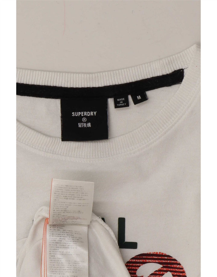 Superdry Camiseta Gráfica De Algodón Blanco Medio Para Hombre