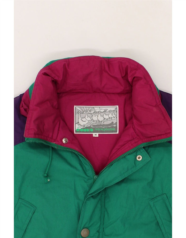 DIADORA Chaqueta acolchada para hombre ES 38 Verde medio Poliéster color block
