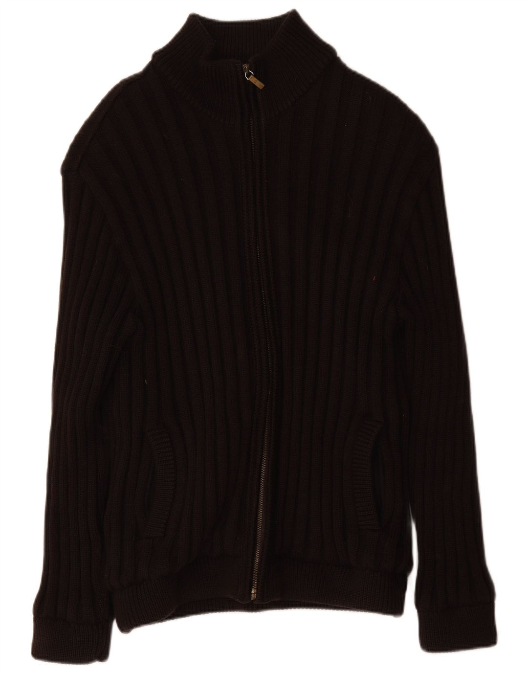 Amerigo Vespucci - Cárdigan con cremallera completa para hombre, talla grande, color marrón