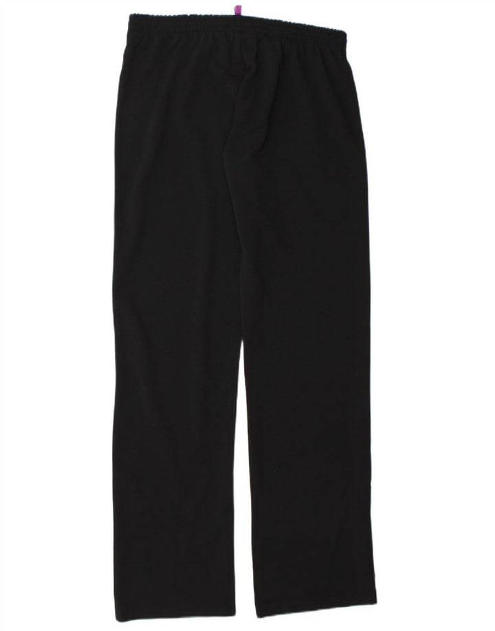 KAPPA Womens Tracksuit Trousers UK 14 Medium Black Polyester