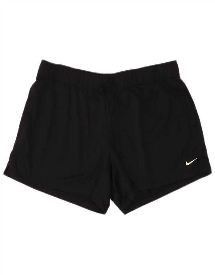 Nike - Pantalones cortos deportivos Dri Fit para mujer, talla 40, talla grande, poliéster negro