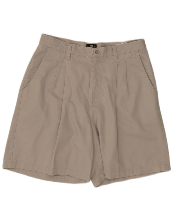 Lee pantalones cortos casuales de cintura alta para mujer US 14 XL W28 algodón beige