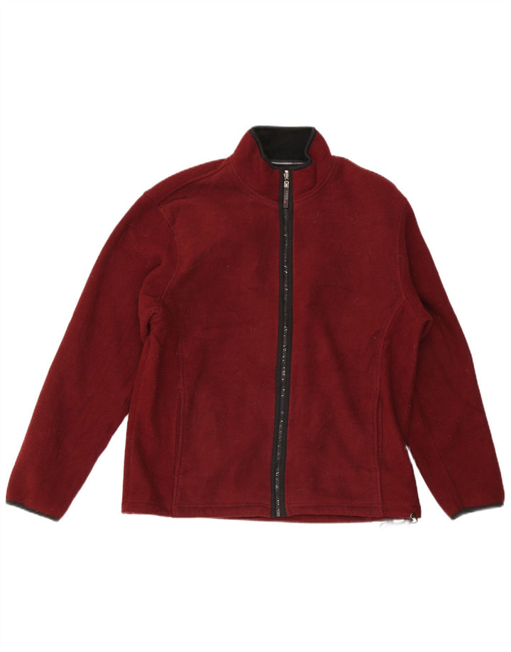Chaqueta Polar Izod Hombre Poliéster Burdeos Medio