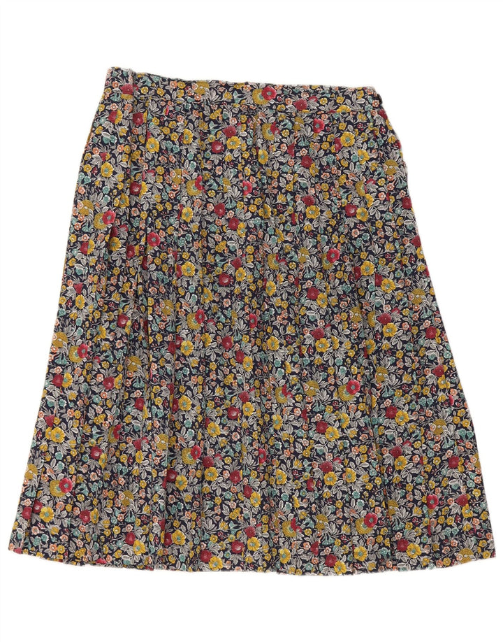 VINTAGE Falda acampanada para mujer W28 Mediana Multicolor Floral
