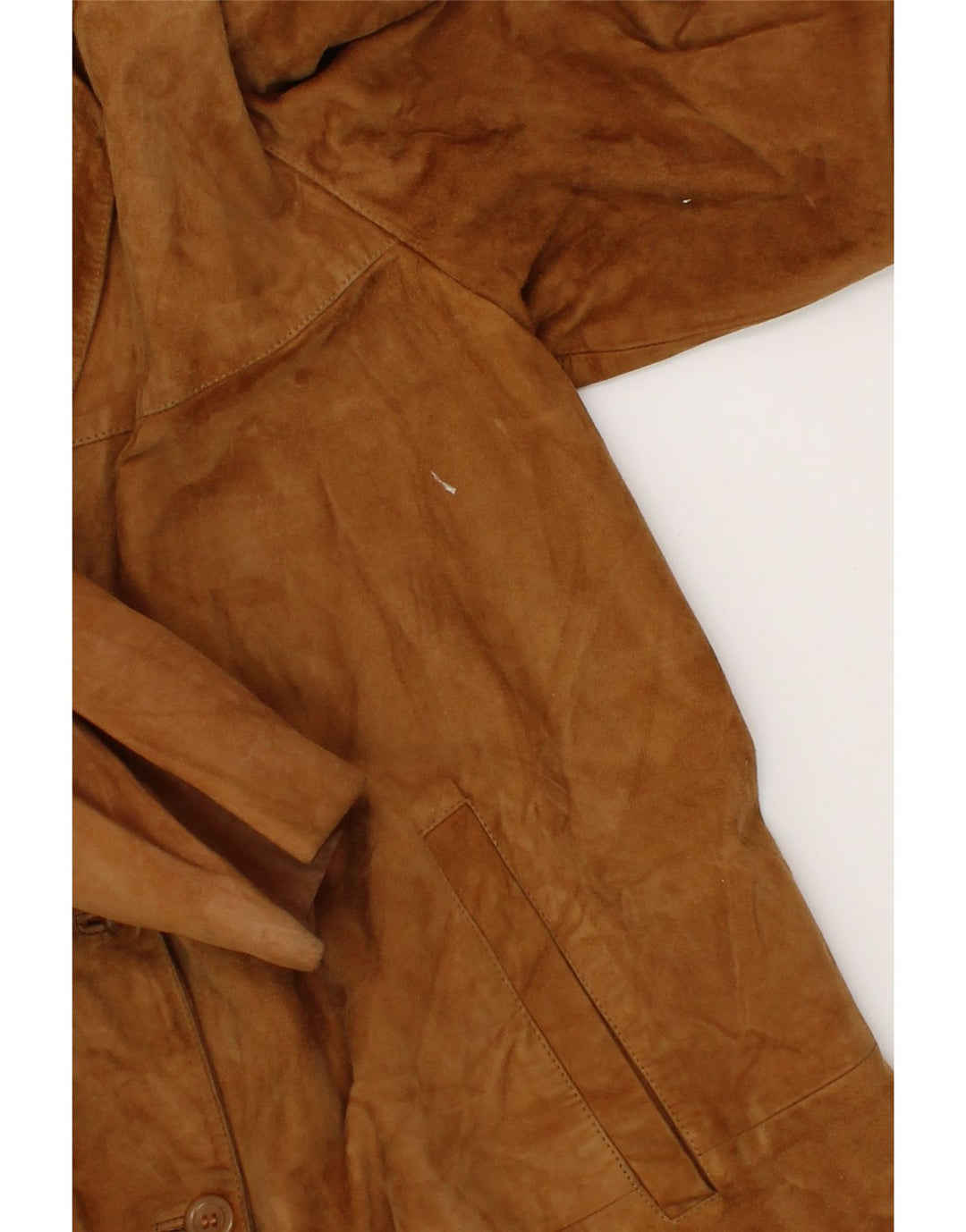 PICCINI Womens Suede Overcoat IT 46 Large Brown Vintage Piccini and Second-Hand Piccini from Messina Hembry 
