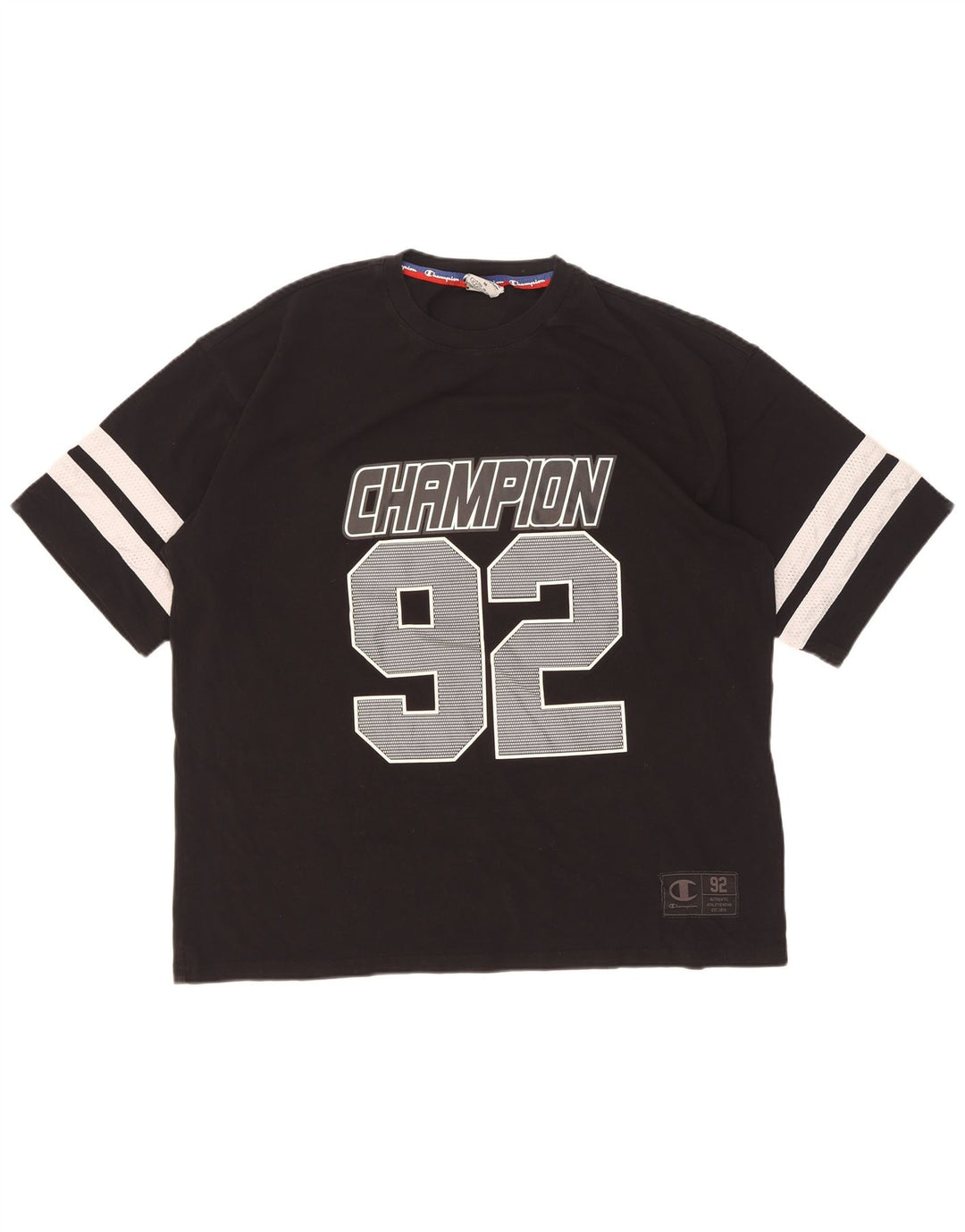 Champion Camiseta Gráfica para Hombre Top Mediano Negro