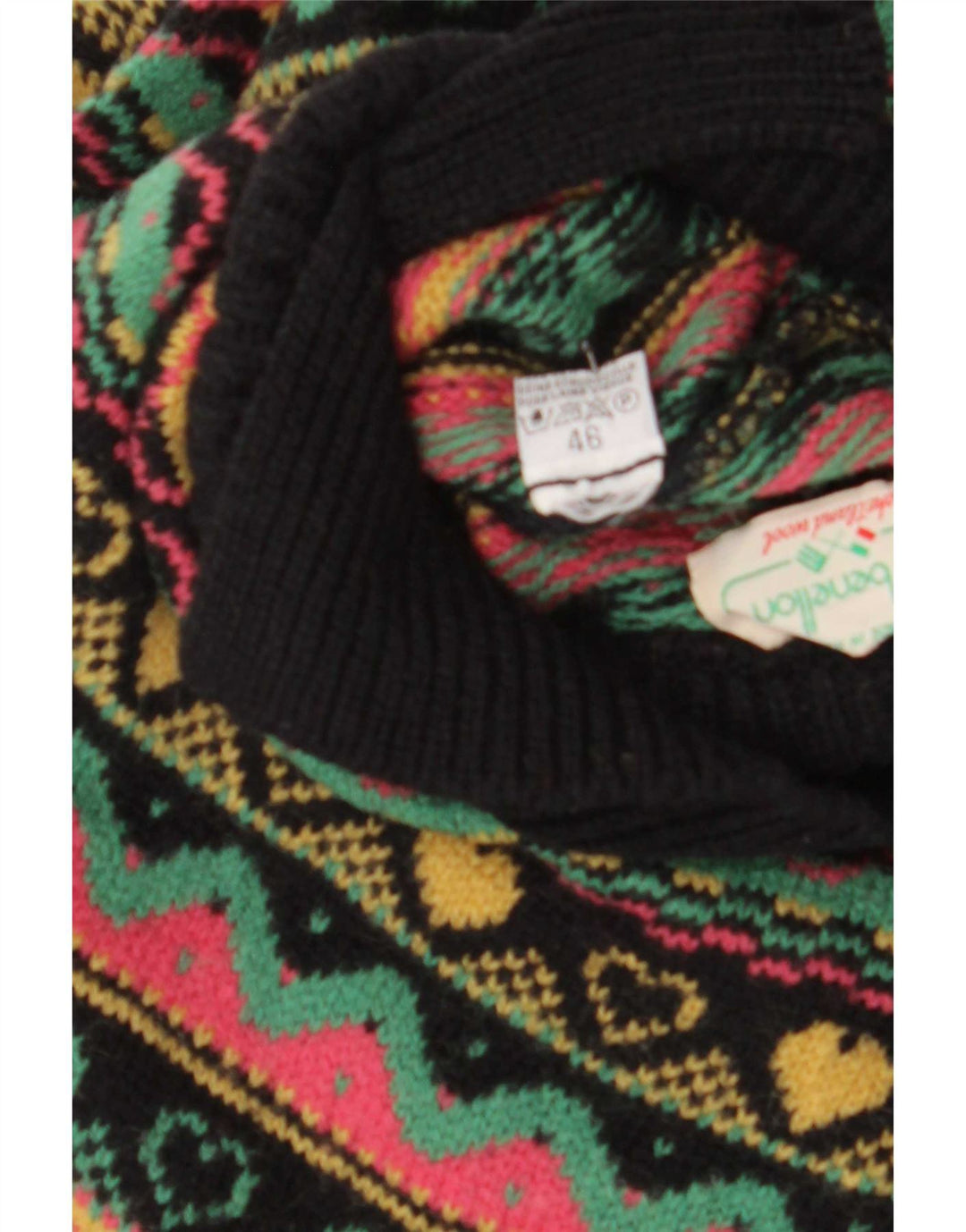 Benetton Jersey De Cuello Polo Mujer IT 46 Large Multicolor