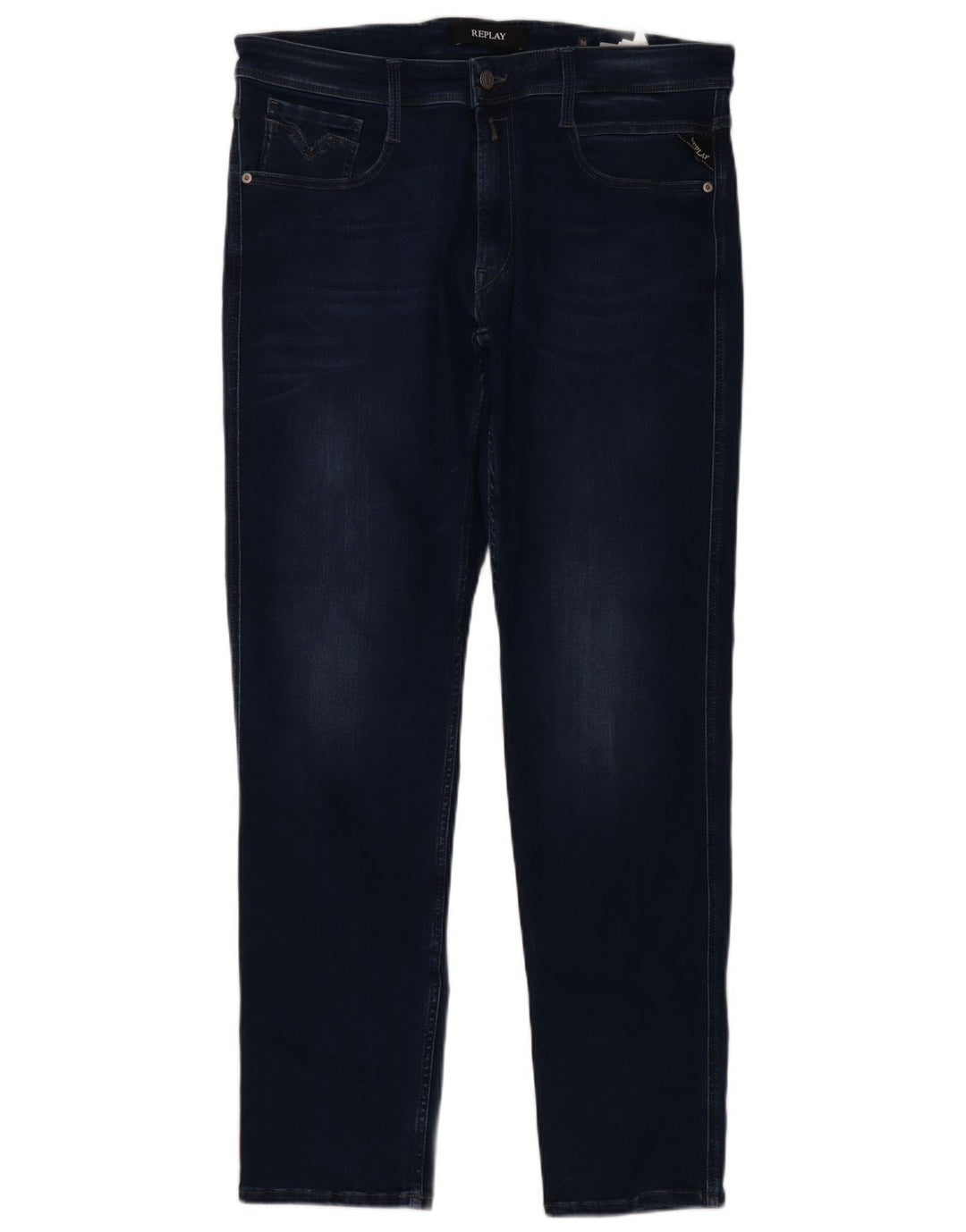 Vaqueros ajustados para hombre Replay W36 L32 Algodón azul marino