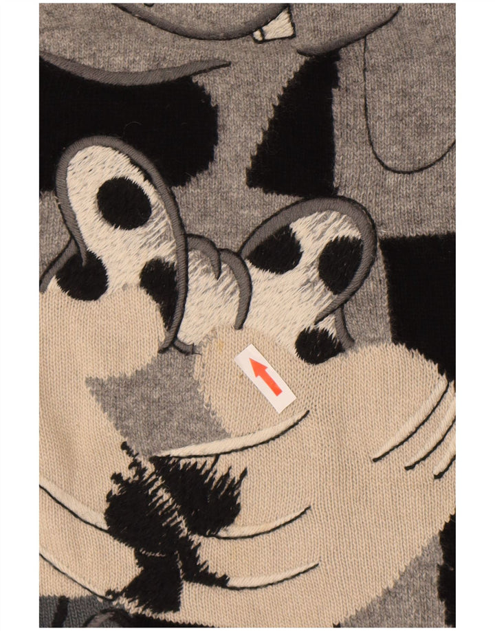 Iceberg Mujer Looney Tunes Roll Neck Jumper Sweater IT 46 Grande Lana Negra