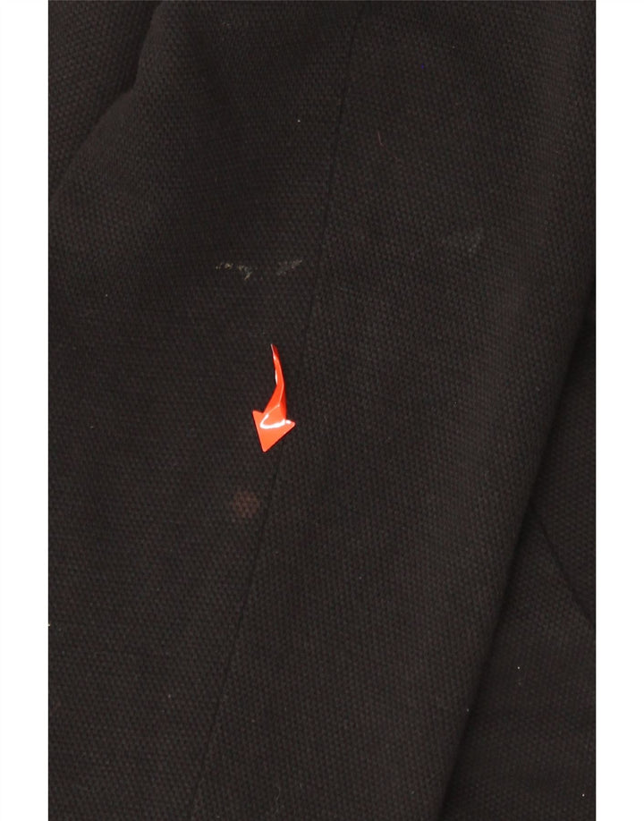 MARKS & SPENCER Chaqueta tipo blazer con 1 botón para mujer UK 46 Grande Algodón negro