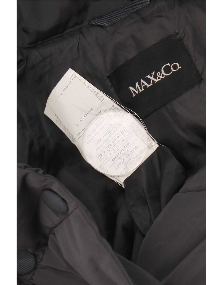 Max & Co. Chaqueta acolchada para hombre UK 44 Grande Poliéster azul marino