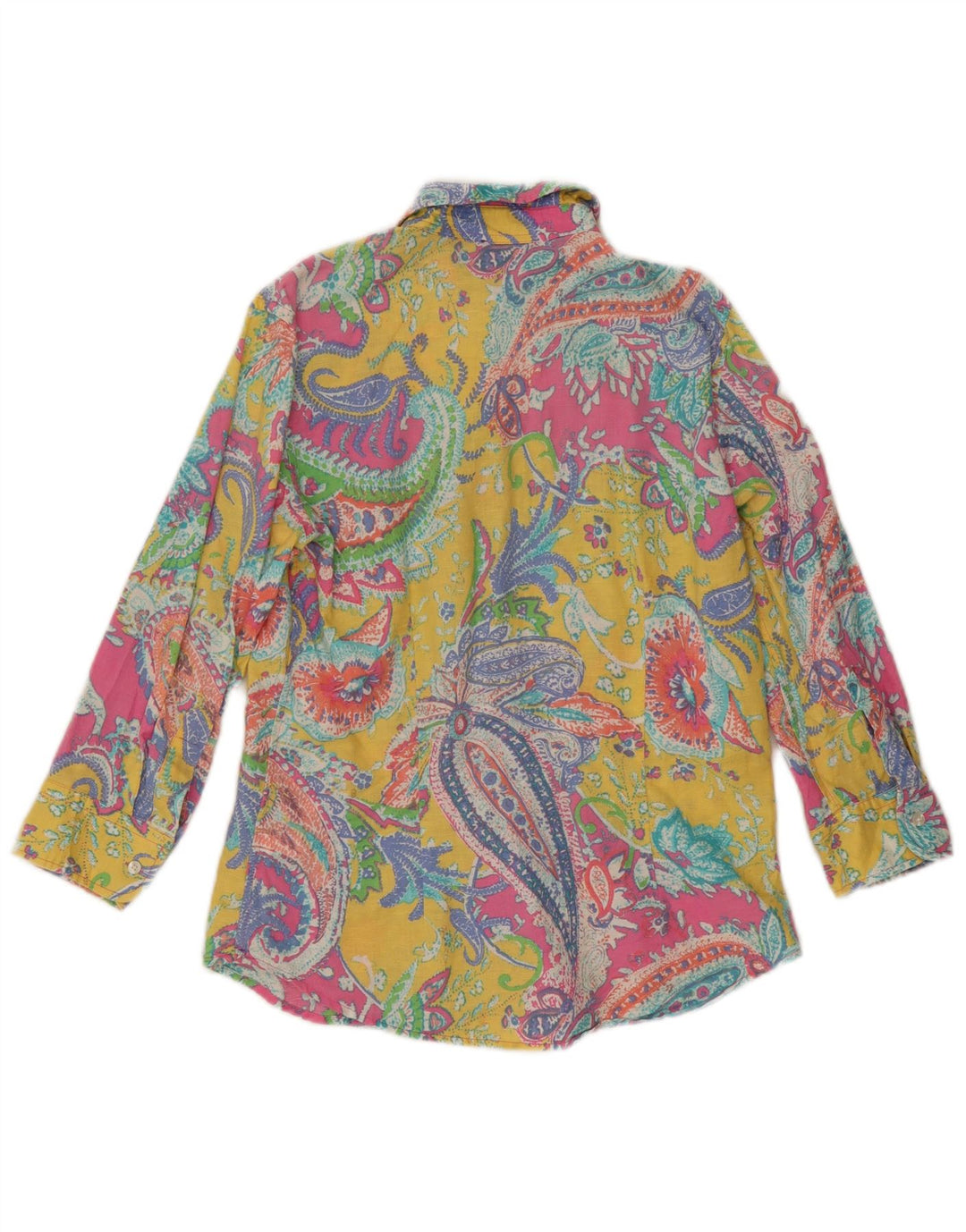 CHAPS Blusa de manga 3/4 para mujer UK 10 Small Multicolor Paisley
