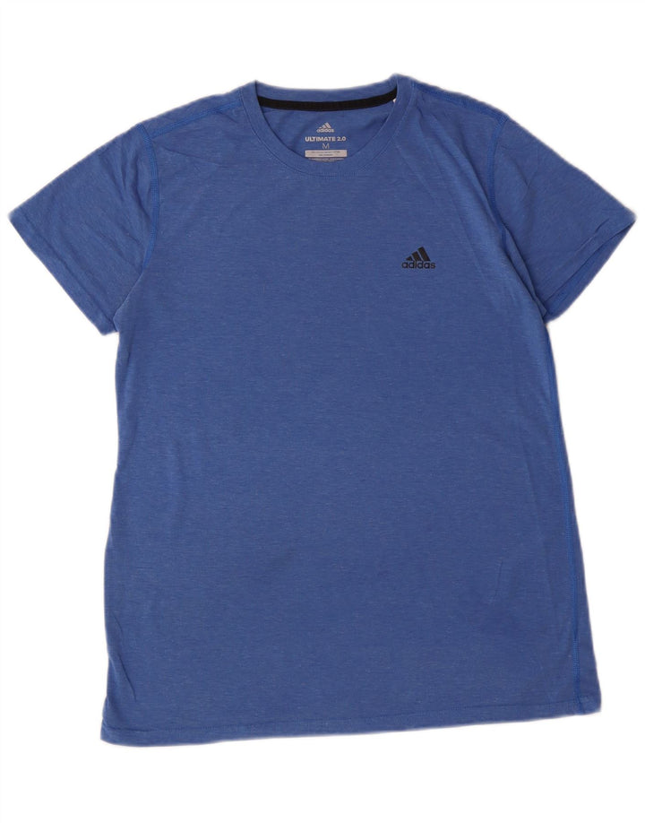 Adidas Camiseta para mujer Top UK 12 Poliéster moteado azul medio