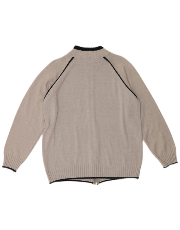 Ellesse Cárdigan para hombre XL Algodón gris