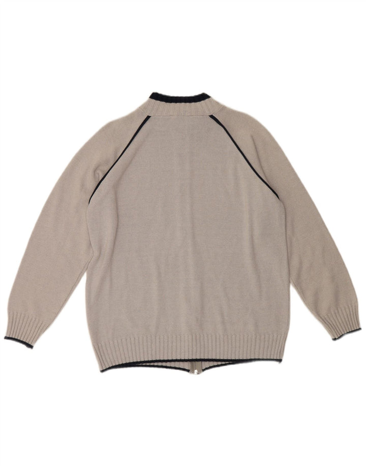 Ellesse Cárdigan para hombre XL Algodón gris