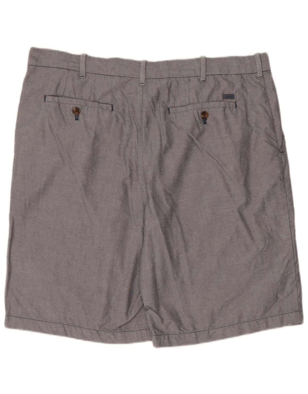 Izod Pantalones cortos chinos para hombre W38 XL Algodón gris