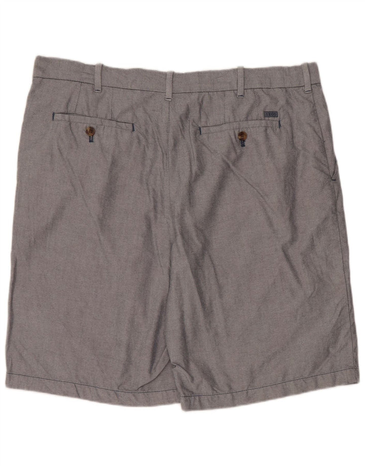 Izod Pantalones cortos chinos para hombre W38 XL Algodón gris