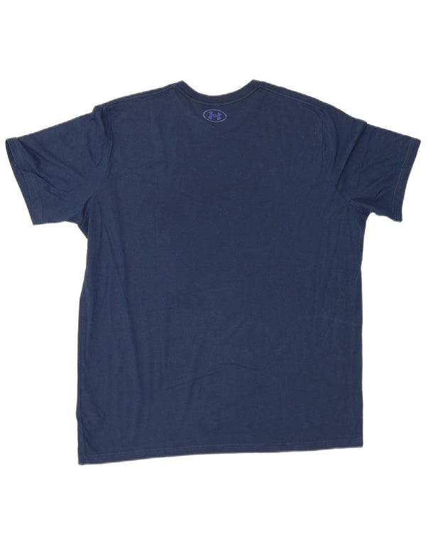 Under Armour Camiseta gráfica para hombre Top XL Algodón azul marino