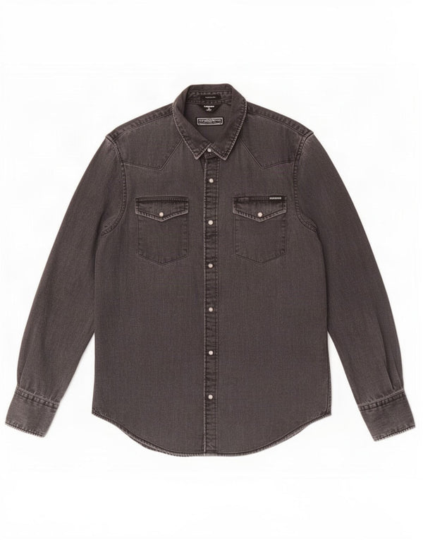 Superdry Camisa Vaquera De Corte Clásico Para Hombre Algodón Gris Grande