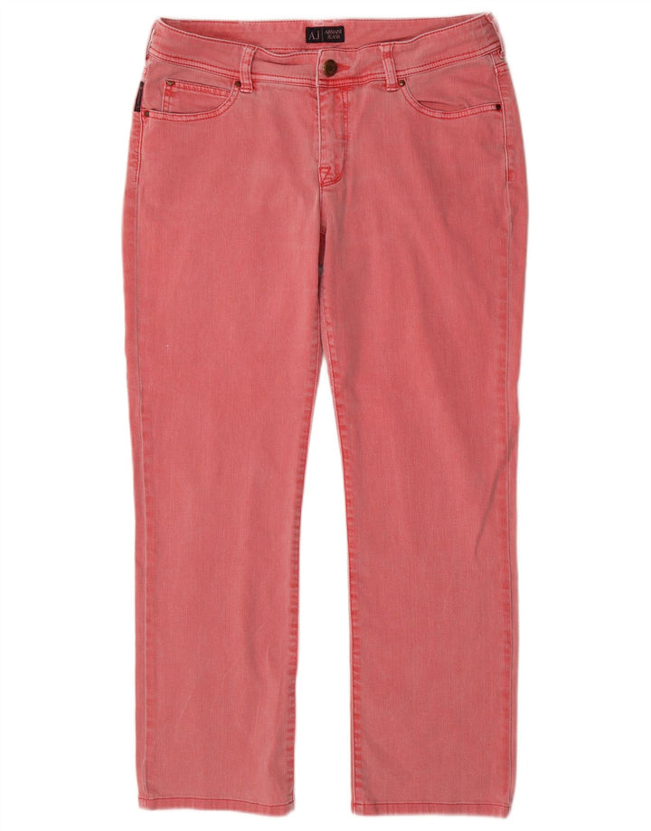 Jeans Armani Mujer Rectos W31 L28 Algodón Rosa