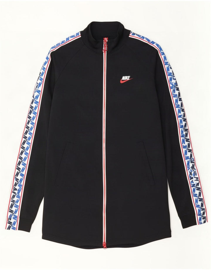 Nike - Chaqueta de chándal con gráfico para hombre, talla pequeña, color negro, poliéster