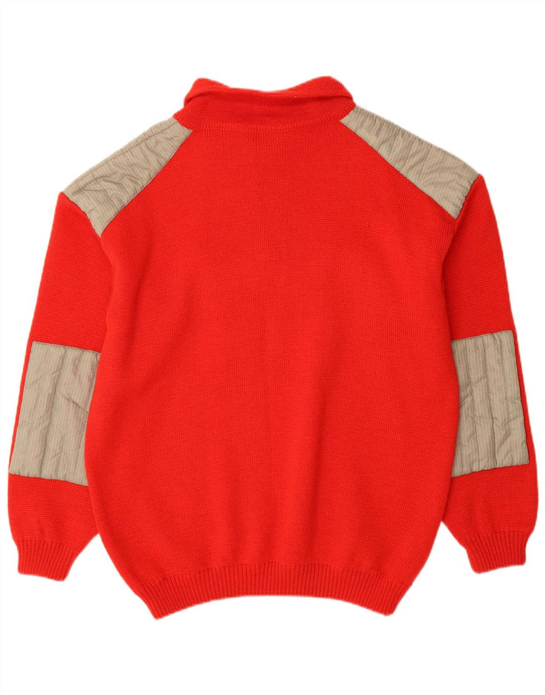 Volkl Jersey De Cuello Con Cremallera Para Hombre IT 52 Large Red Colourblock Lana