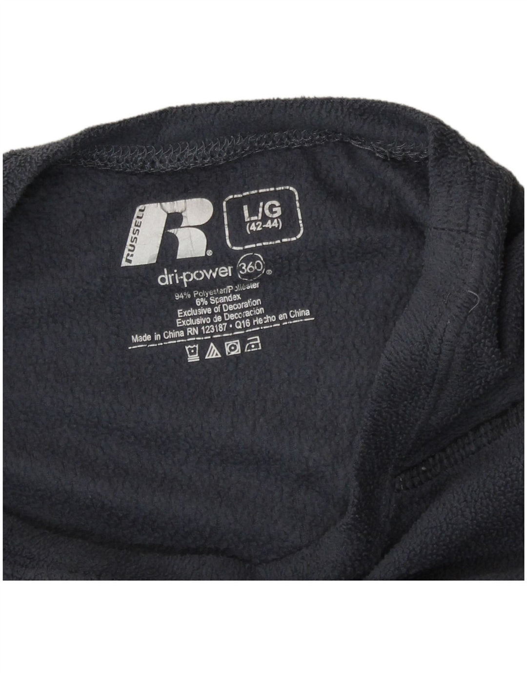 Russell Athletic - Jersey de forro polar Dri-Power para hombre, poliéster gris grande