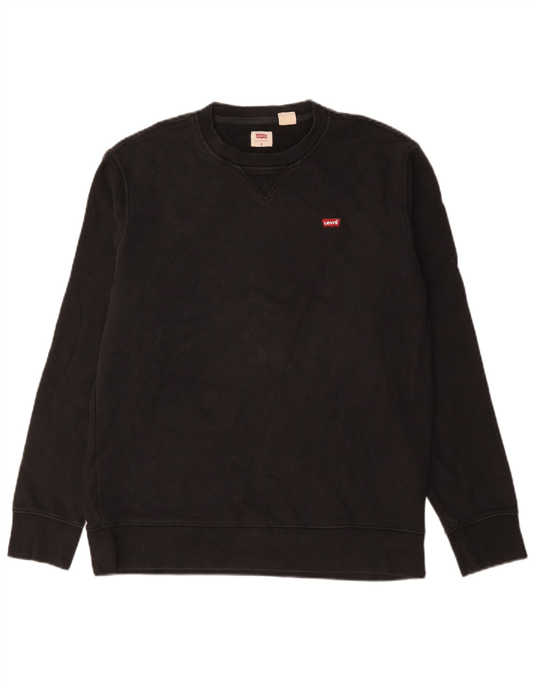 Levi's Hombre Sudadera Jumper Medium Negro Algodón