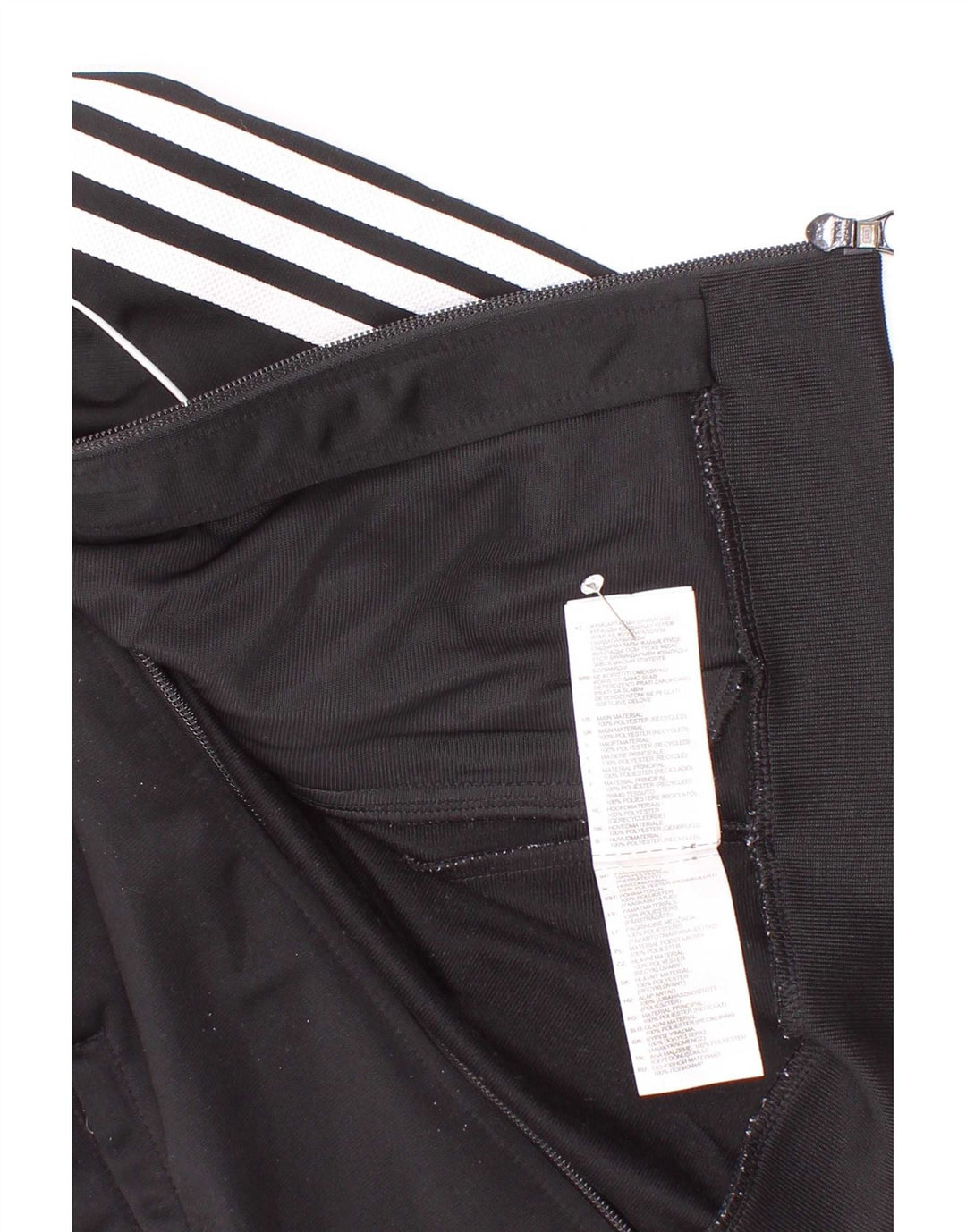 Adidas Chaqueta de chándal para niño 4-5 años Negro Poliéster