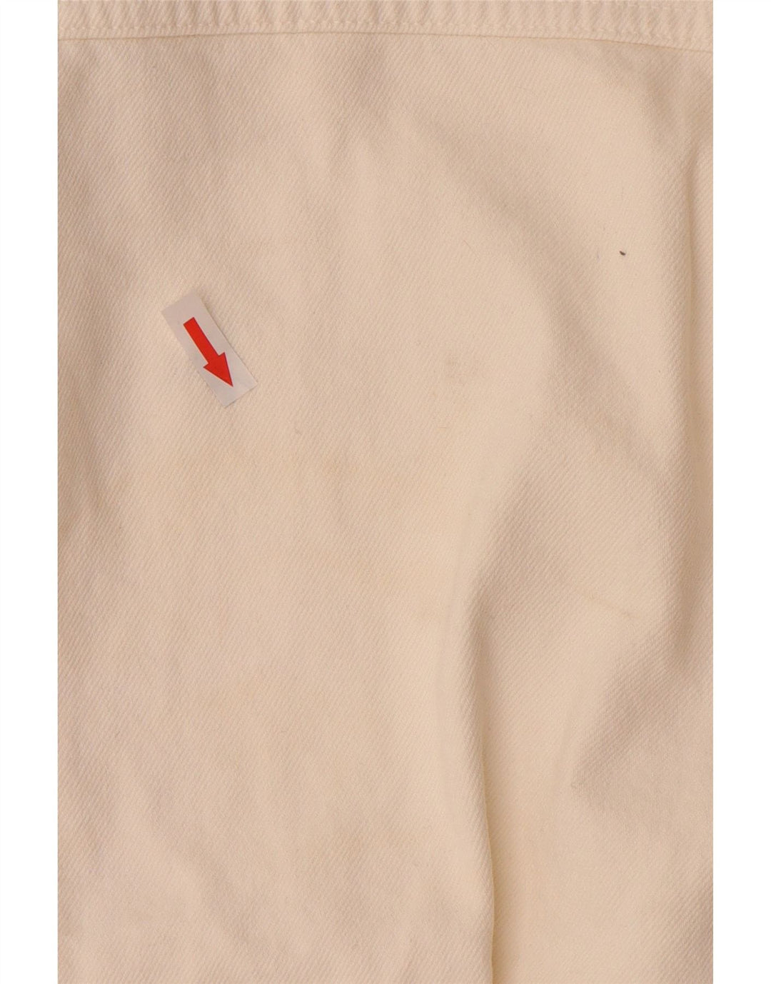 ZARA Mujer Chaqueta Vaquera Extragrande UK 10 Small Algodón Blanco