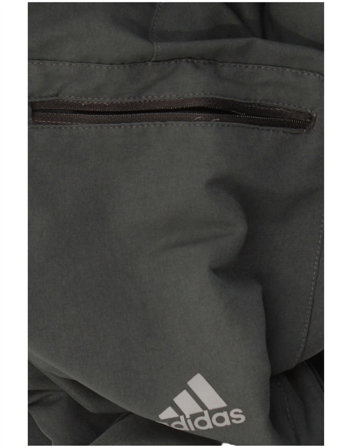 ADIDAS Pantalón cortavientos recto Clima 365 para hombre W36 L34 Gris