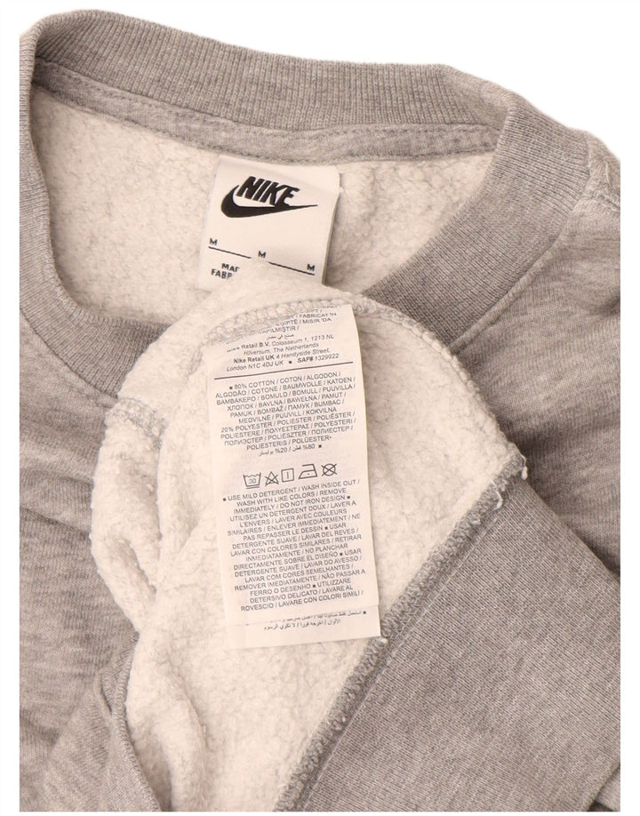 NIKE Sudadera Jumper Gris Medio Algodón Hombre