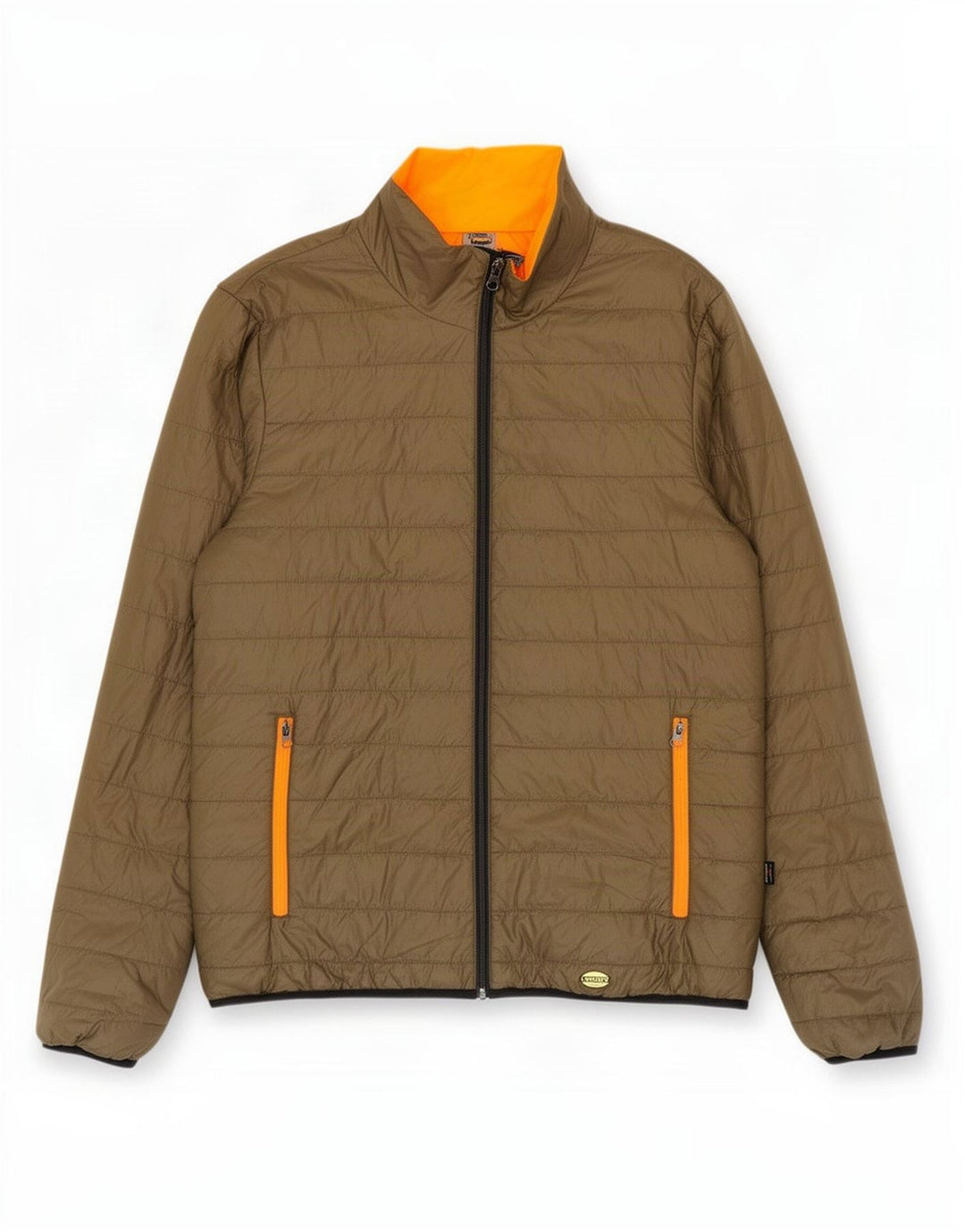 Diadora Chaqueta acolchada reversible utilitaria para hombre UK 42 XL Poliéster caqui