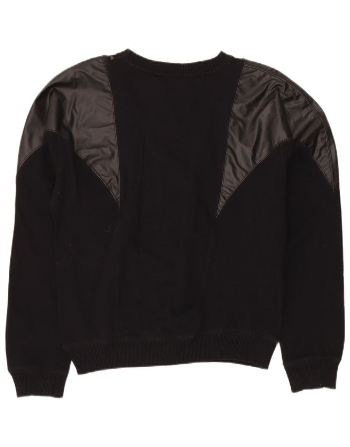 Diesel Mujer Sudadera Jumper UK 44 Mediano Negro Algodón