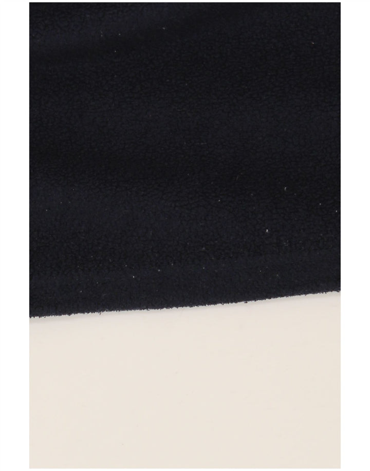 Kappa Hombre Zip Neck Fleece Jumper Medium Azul Marino Poliéster Deportes