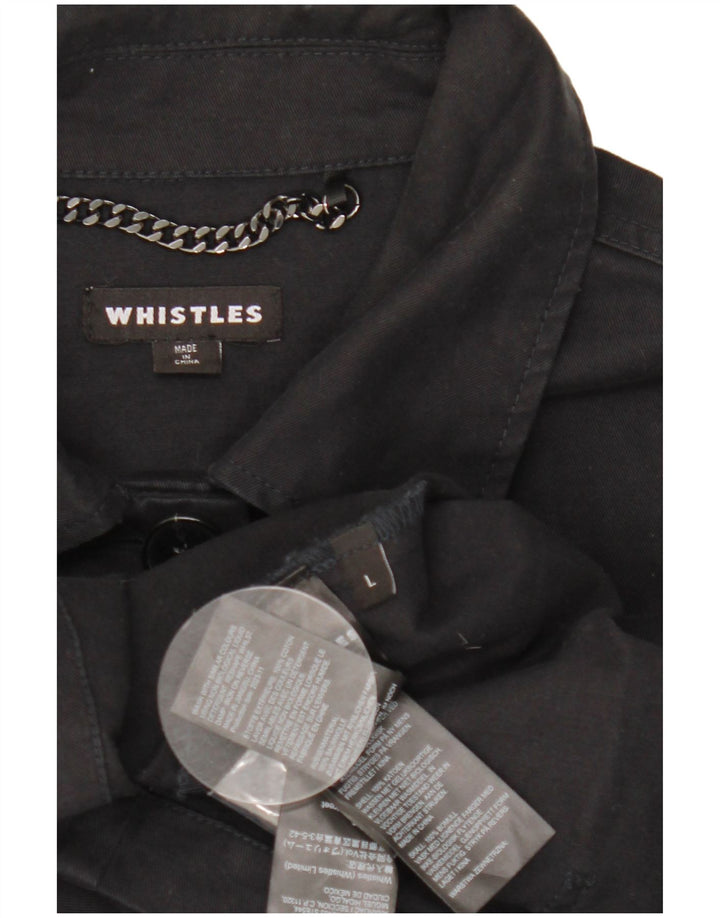 Whistle Chaqueta utilitaria extragrande para mujer Reino Unido 46 Grande Algodón negro