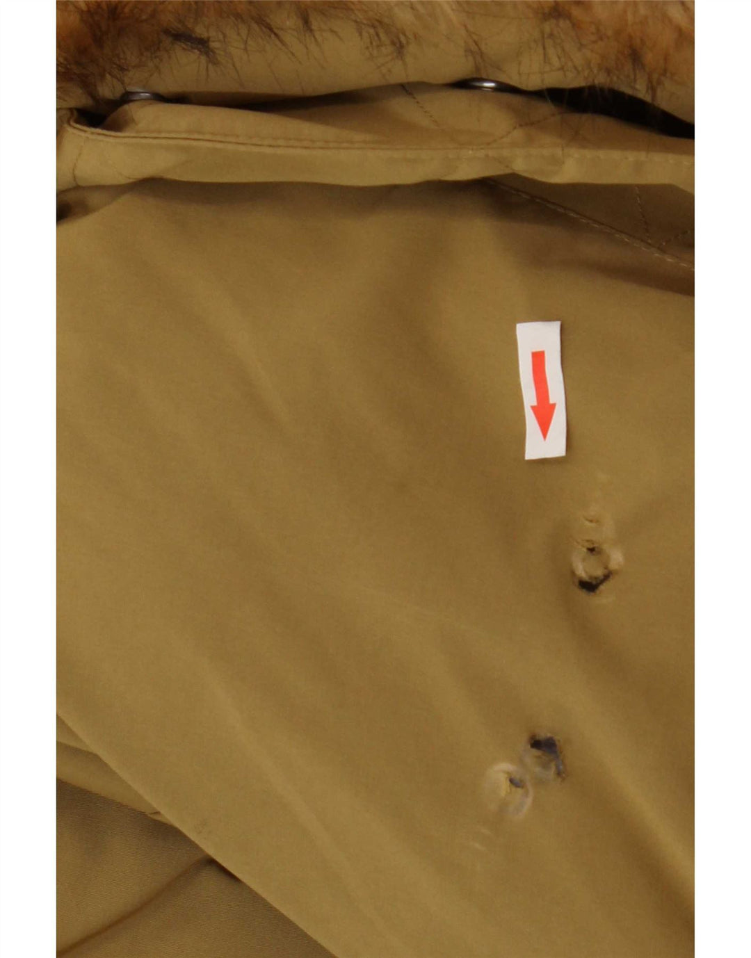 Superdry Chaqueta Acolchada Con Capucha Para Mujer UK 44 Poliéster Beige Grande