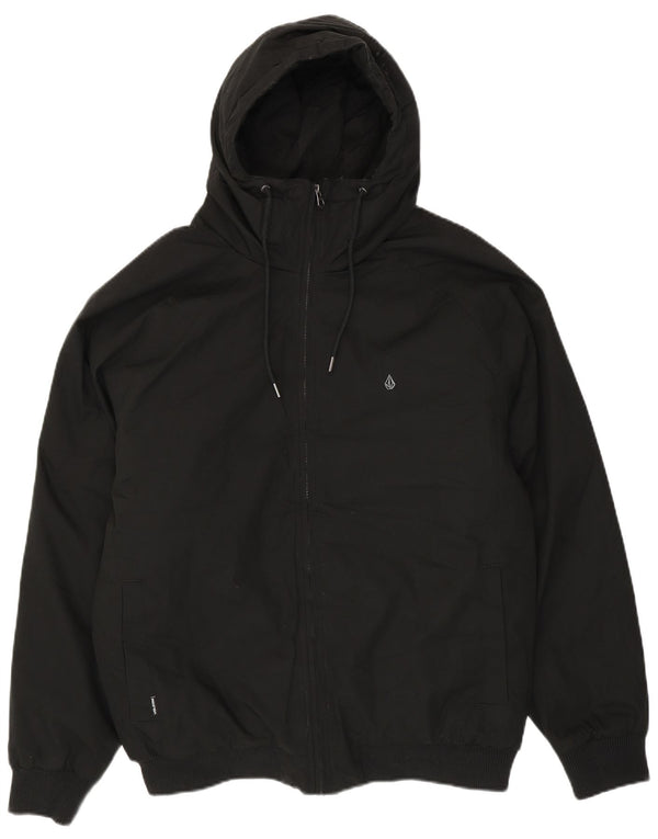 VOLCOM Chaqueta bomber con capucha para hombre UK 40 Large Black