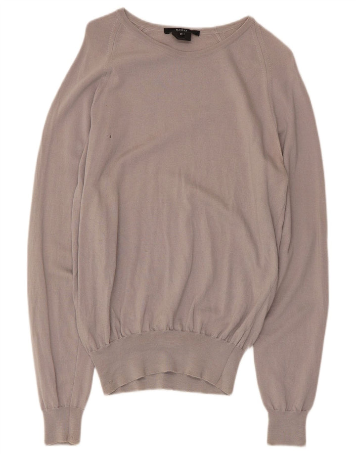 Gucci Suéter tipo jersey con cuello barco para mujer Reino Unido 12 Lana gris medio