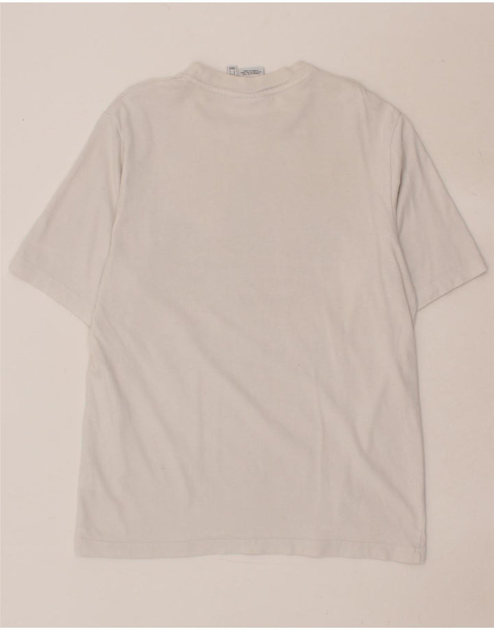 ADIDAS Mens Graphic T-Shirt Top Small White Cotton Vintage Adidas and Second-Hand Adidas from Messina Hembry 