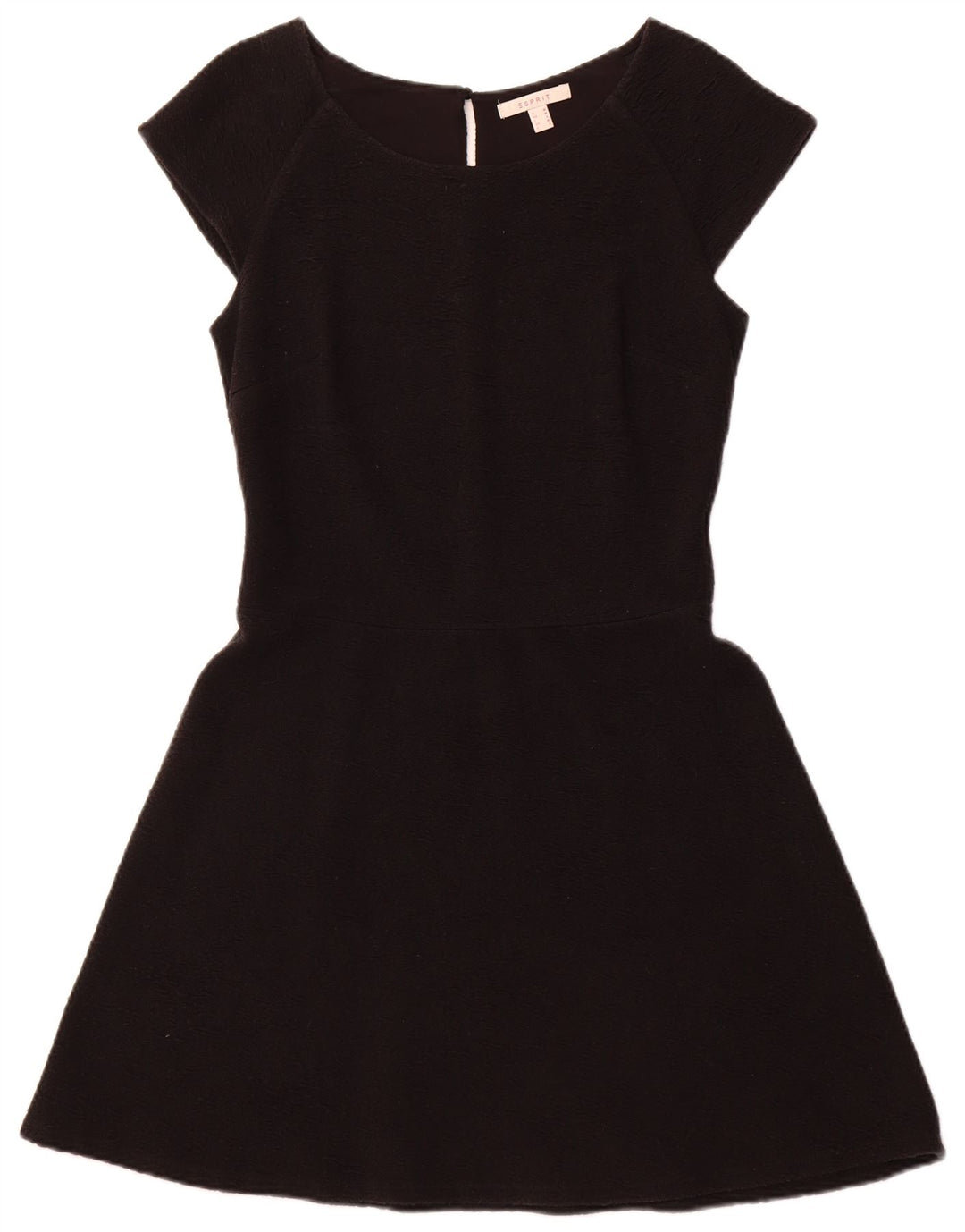 ESPRIT Vestido acampanado para mujer UK 40 Mediano Algodón negro