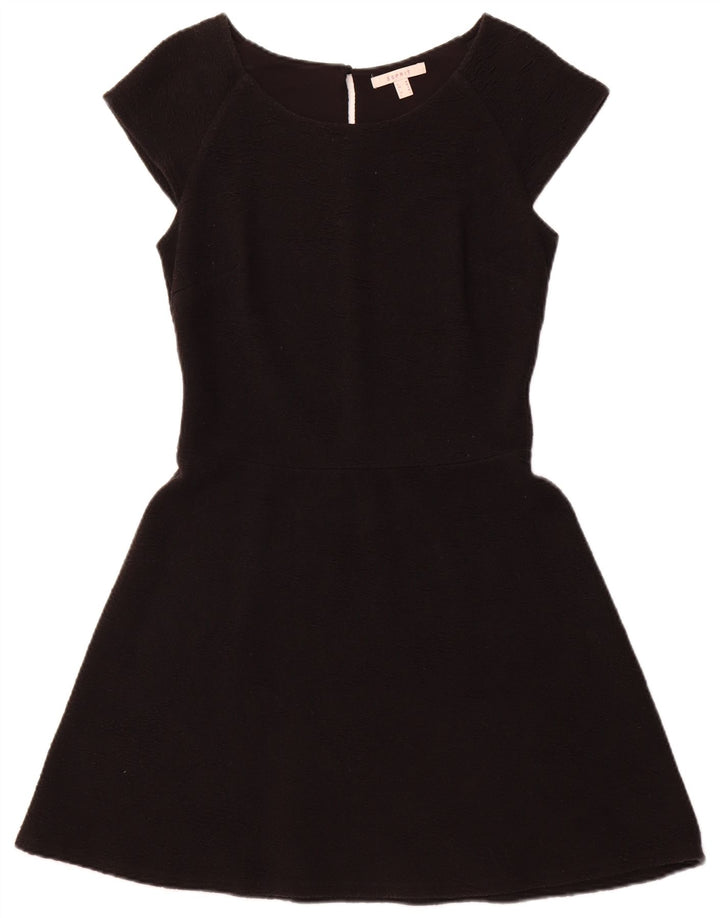 ESPRIT Vestido acampanado para mujer UK 40 Mediano Algodón negro