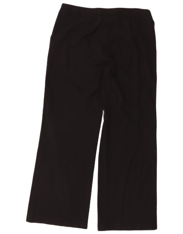 Marks & Spencer Pantalones casuales de pierna ancha para mujer UK 46 Large W36 L30 Negro