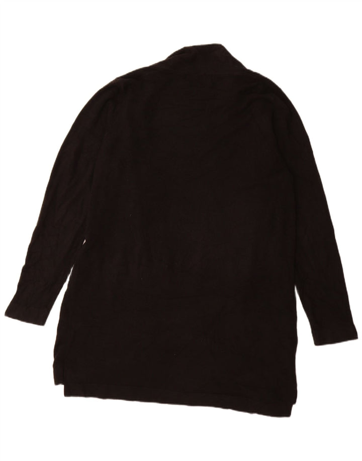 Marks & Spencer Suéter Cárdigan Abierto Largo para Mujer UK 46 Grande Negro