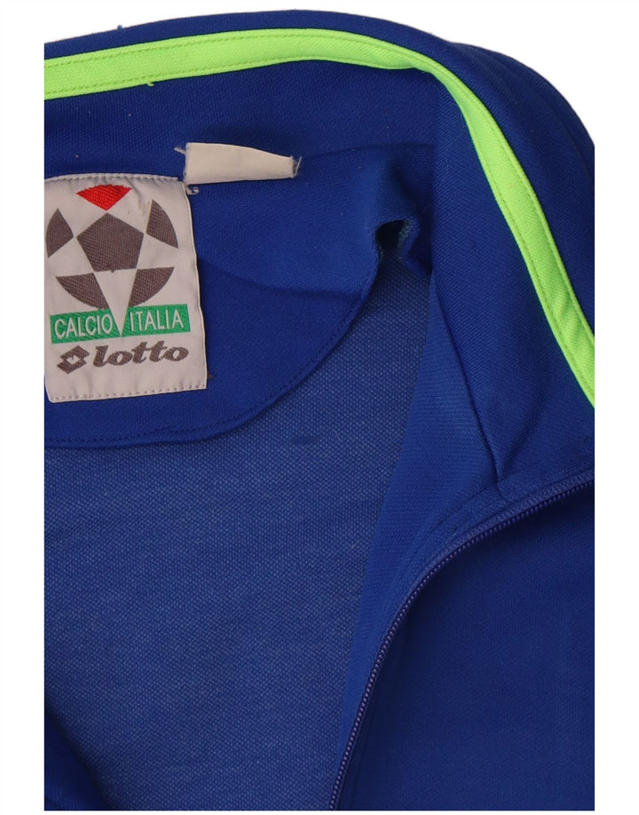 Lotto Hombre Chaqueta De Chándal Con Gráfico Grande Azul Colorblock